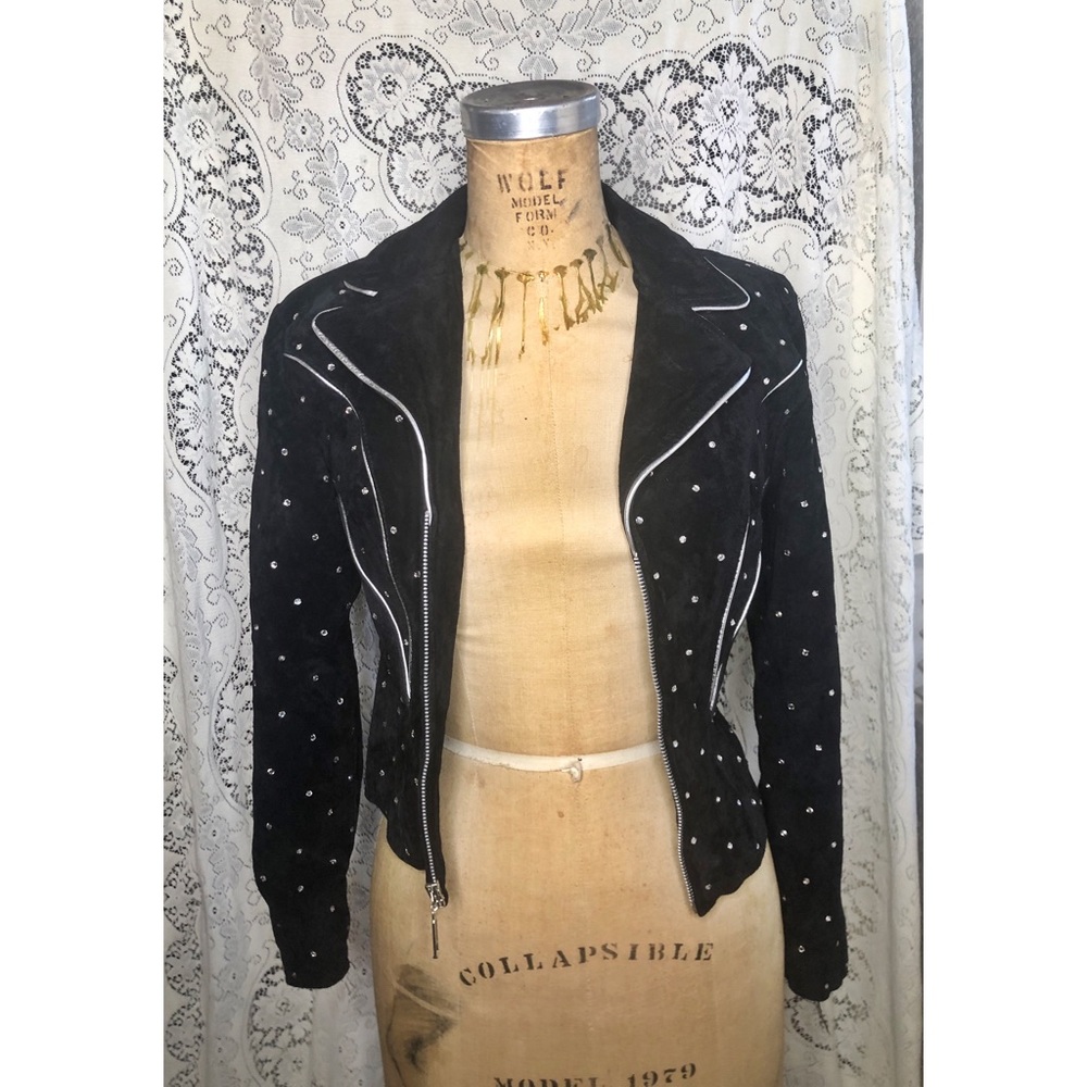 Vintage leather jacket.